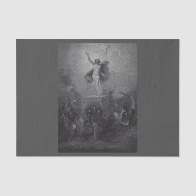 Papel De Seda Ressurreição de Jesus Cristo (Frente )