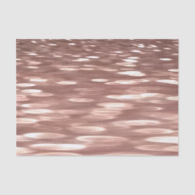Papel De Seda Resumo #3: brilho de Rosa Dourada Cobre (Frente )