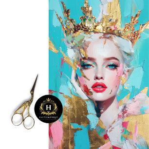 Papel De Seda Resumo Rainha Dourada Decoupage Mês da História da