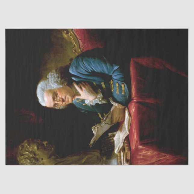 Papel De Seda Retrato aproximado, Benjamin Franklin Pai Fundador (Frente )