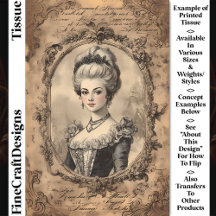 Retrato Barroco Envelhecido Sepia CW8L Decoupage