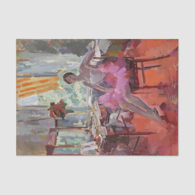 Papel De Seda Retrato da Ballerina Vera Trefilova (Frente )