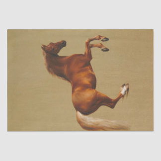 Papel De Seda Retrato da camisa assobiada pintada de cavalo