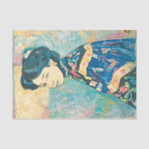 Papel De Seda Retrato da Mulher Japonesa (por Fujishima Takeji)