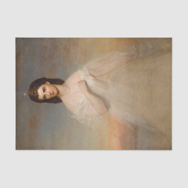 Papel De Seda Retrato da Rainha Maria Sophie de Nápoles (Frente )