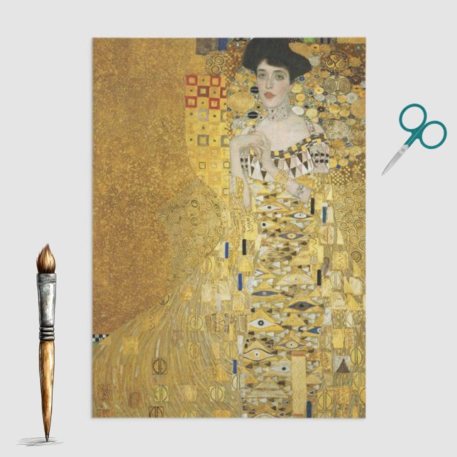 Papel De Seda Retrato de Adele Bloch-Bauer por Gustav Klimt (Criador carregado)