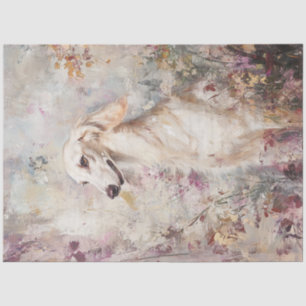 Papel De Seda Retrato de Cão Saluki Saluki Desarticulado