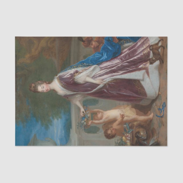 Papel De Seda Retrato de Elizabeth-Charlotte de Baviere (Frente )