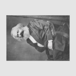 Papel De Seda Retrato de Karl Marx (Fundador do Marxismo)