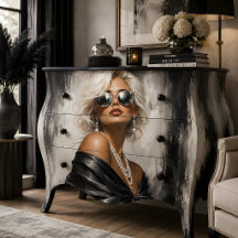 Retrato de Mulher Preto Branco Glamour