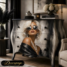Retrato de Mulher Preto Branco Glamour