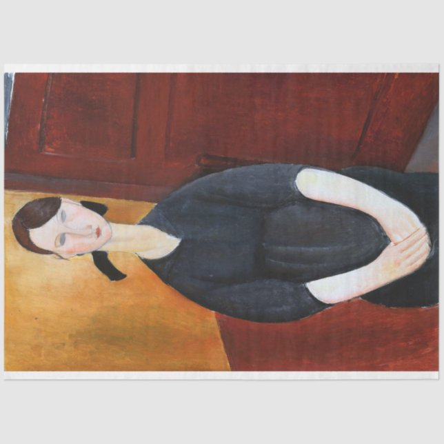 Papel De Seda Retrato de Paulette Jourdain, Modigliani (Frente )