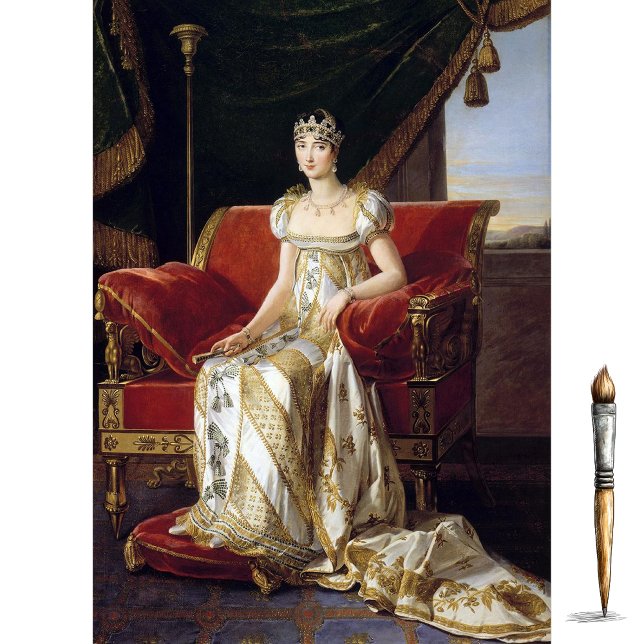 Papel De Seda Retrato de Pauline Bonaparte, Princesa Borghezio (Criador carregado)