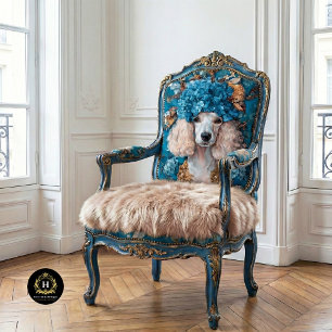 Papel De Seda Retrato de Poodle Francês Decoupage de Hortênsia A