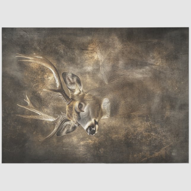 Papel De Seda Retrato de Selvagem de Decoupage (Frente )