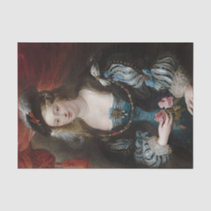 Papel De Seda Retrato de uma Jovem Mulher por Peter Paul Rubens