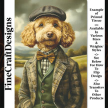 Retrato do Poodle Farmer na Paisagem CG6