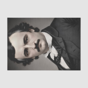 Papel De Seda Retrato Original Edgar Allan Poe