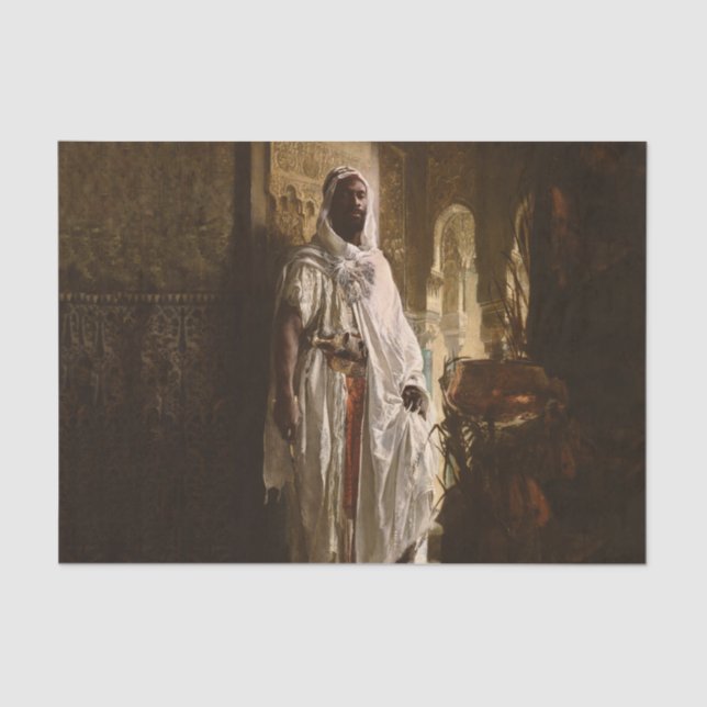 Papel De Seda Retrato Principal de Pintura Africana (Frente )