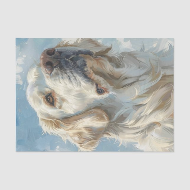 Papel De Seda Retriever de Ouro Inglês3 (Frente )