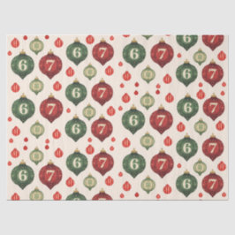 Papel De Seda Retro “67” Christmas Ornament Tissue Paper