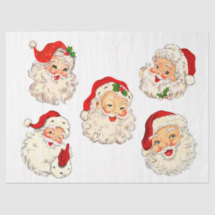Papel De Seda Retro de Desvinculação de Colagem de Santa Cláusul
