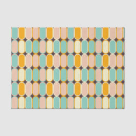 Papel De Seda Retro geometric pattern with vertical ovals