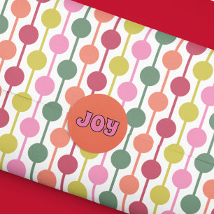 Papel De Seda Retro Geométrico Impressão nos anos 70