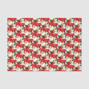 Papel De Seda retro natais vintages Papai noel boneco de neve