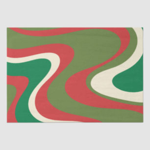 Papel De Seda Retro Psicodélico 60s 70s Abstrato Natal