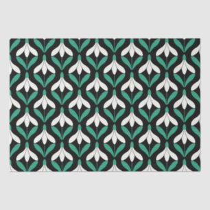 Papel De Seda Retro Scandi Meio século Padrão moderno de queda d