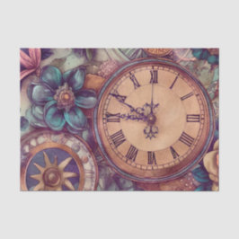 Papel De Seda Retro Steampunk