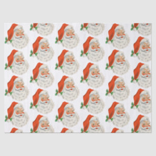 Papel De Seda Retro Vintage Jolly Papai Noel Natal