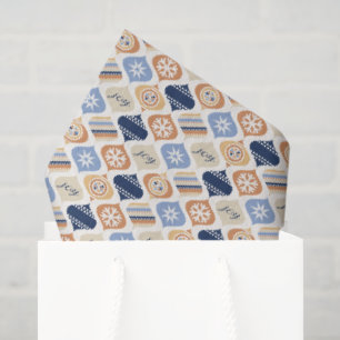 Papel De Seda Retro Xmas Férias Luxo