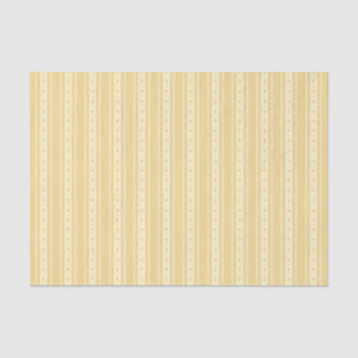 Papel De Seda Retro Yellow And Orange Heart Stripes Bakery