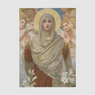 Papel De Seda Reze Por Nós de William Bouguereau