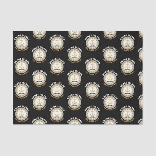 PAPEL DE SEDA RHODE ISLAND OCEAN STATE FLAG (Frente )