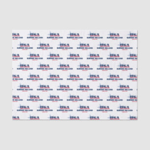 Papel De Seda Rhode Island State Pride Tissue Paper