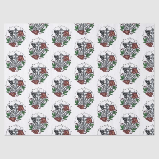 Papel De Seda Ribes Florais (Frente )