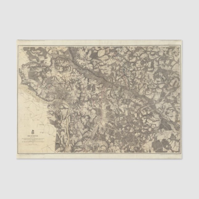 Papel De Seda Richmond, Virgínia (Frente )