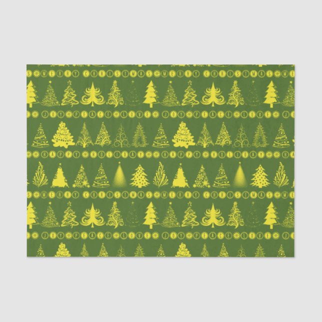 Papel De Seda Rico de Natal - Livro Verde Amarelo (Frente )