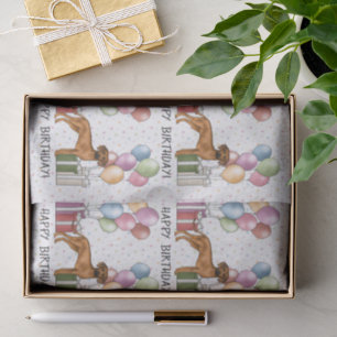 Papel De Seda Ridgeback Colorful Pastel Feliz Aniversário