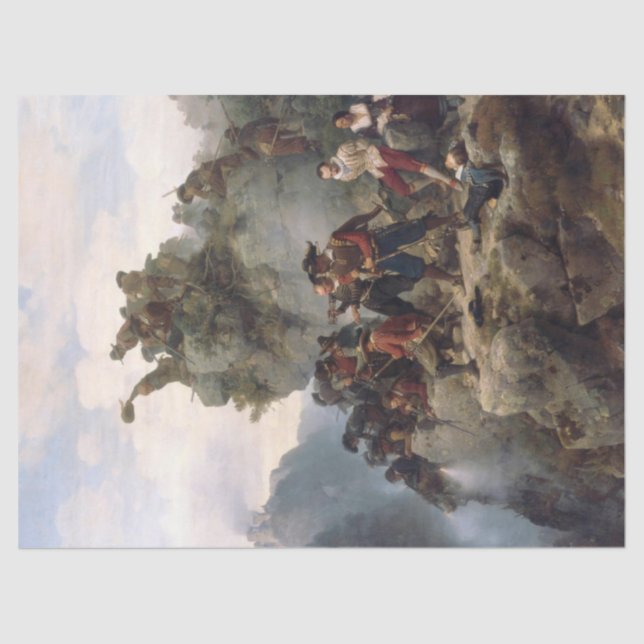 Papel De Seda Rifres defendendo um Passe de Montanha (Karl Lessi (Frente )