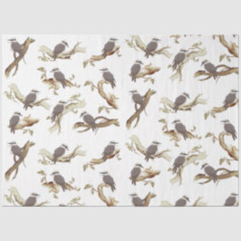 Papel De Seda Rindo Kookaburra - Pássaro Australiano Eucalyptus