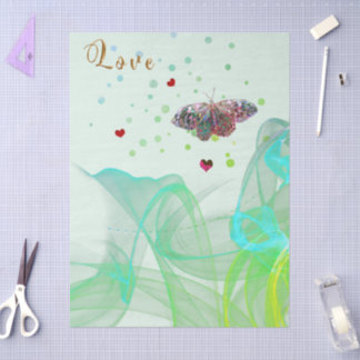 Papel De Seda Rising Love Butterfly Tissue Paper