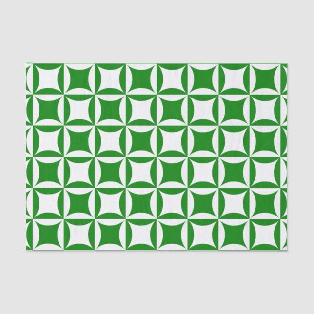 Papel De Seda Robbing Peter to Pay Green Patterno (Frente )