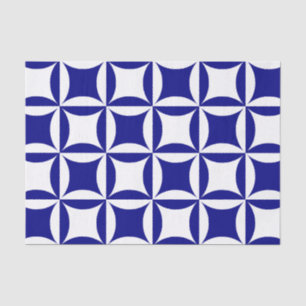 Papel De Seda Robbing Peter to Pay Paul Blue Pattern