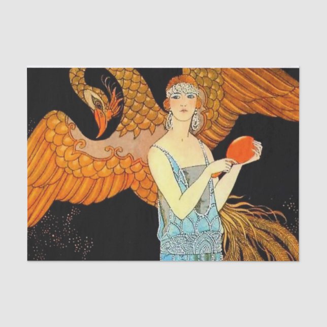 Papel De Seda “Robe de Soir” Art Déco por George Barbier (Frente )