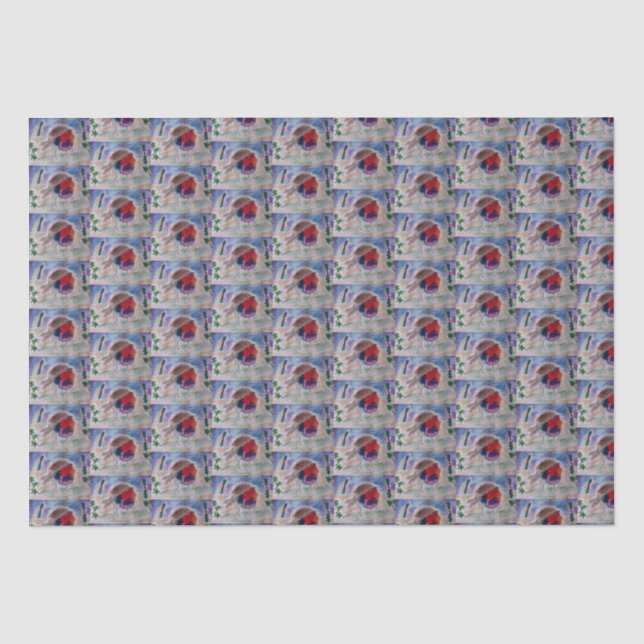 Papel De Seda Robin Natal (Frente )
