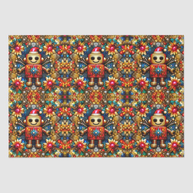 Papel De Seda ~ Robot Wrapping Natal ~ (Frente )